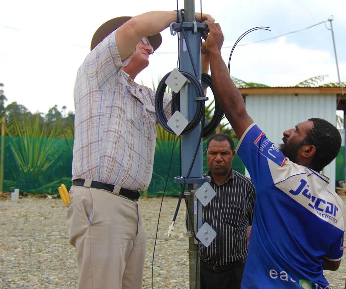 Shortwave installation, Teka, Mt. Hagen